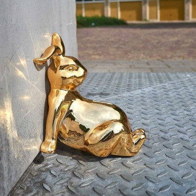 Копилка Pols Potten Bunny belly gold