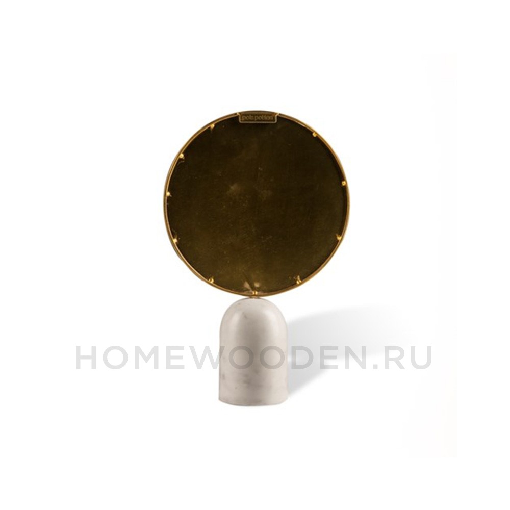 Зеркало Pols Potten Round marble white