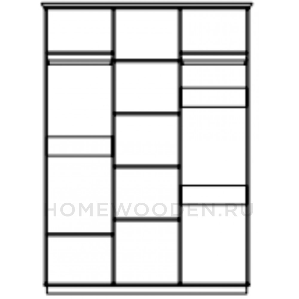 Шкаф для платья и белья Торино ГМ 8193