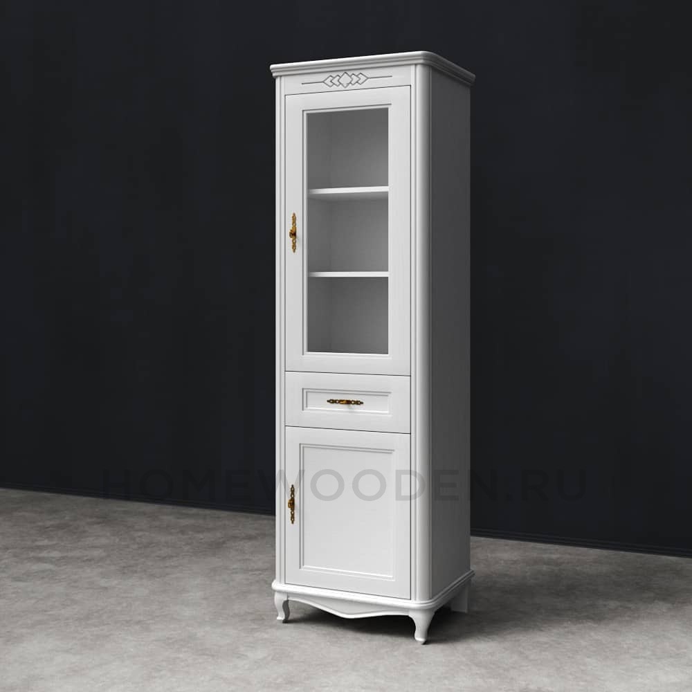 Шкаф с витриной Савьера В1D2