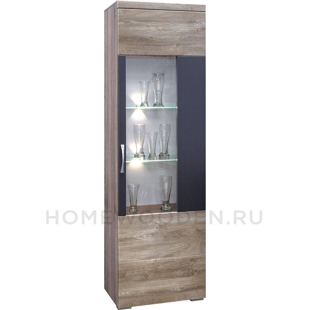 Шкаф с витриной Амаранти П563.01
