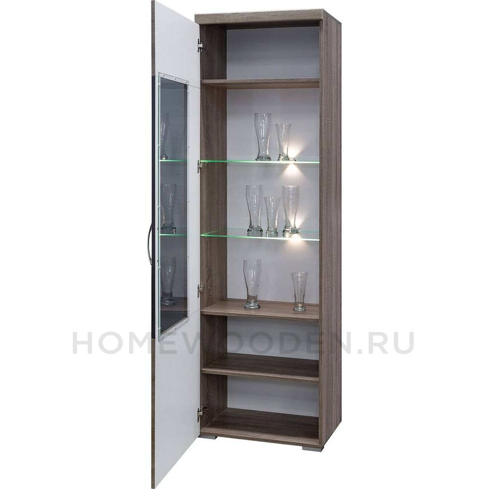 Шкаф с витриной Амаранти П563.01-01