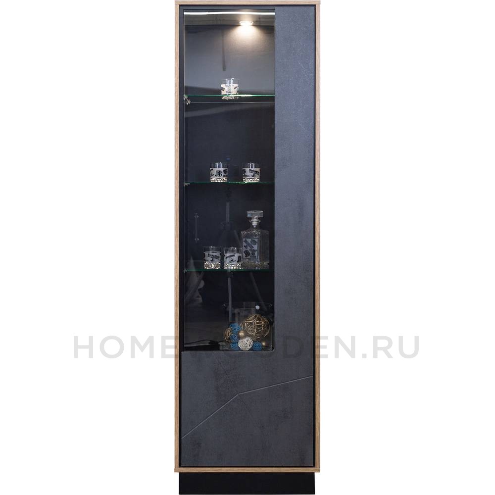 Шкаф с витриной Лайн П619.01-1