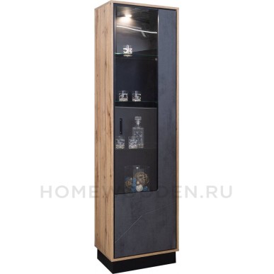 Шкаф с витриной Лайн П619.01-1