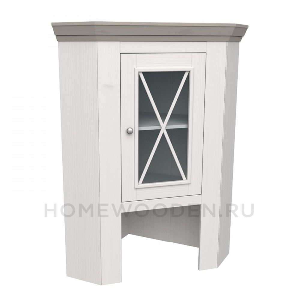 НАДСТРОЙКА КОМОДА ФОРЕСТ УГЛОВОГО (БУФЕТА УГЛОВОГО) БЕЛЫЙ ВОСК/АНТРАЦИТ