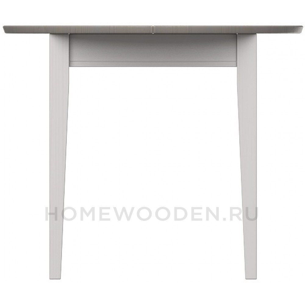 СТОЛ ОБЕДЕННЫЙ РАСКЛАДНОЙ ФОРЕСТ 90/125 БЕЛЫЙ ВОСК/АНТРАЦИТ