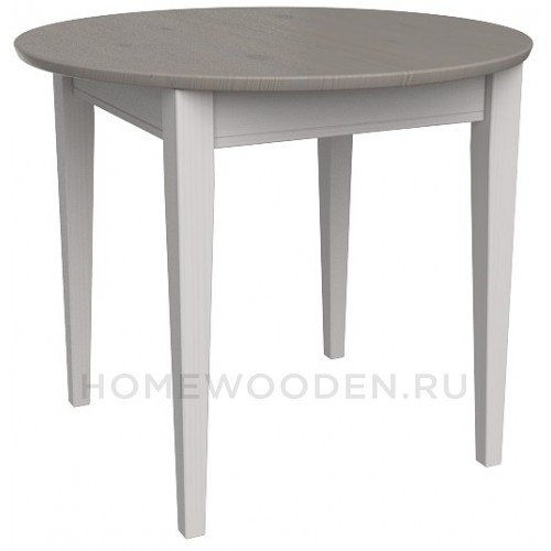 СТОЛ ОБЕДЕННЫЙ РАСКЛАДНОЙ ФОРЕСТ 90/125 БЕЛЫЙ ВОСК/АНТРАЦИТ