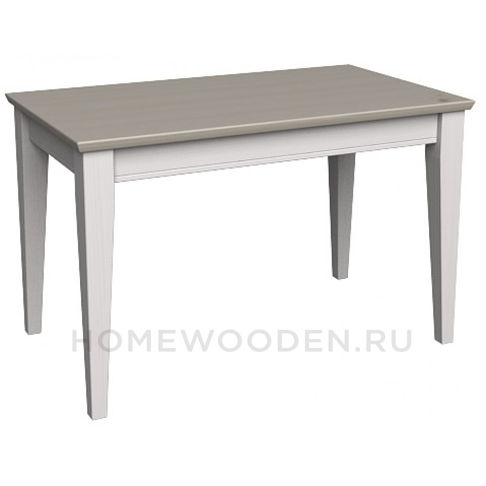 СТОЛ ОБЕДЕННЫЙ ФОРЕСТ 120Х70 БЕЛЫЙ ВОСК/АНТРАЦИТ