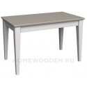 СТОЛ ОБЕДЕННЫЙ ФОРЕСТ 120Х70 БЕЛЫЙ ВОСК/АНТРАЦИТ