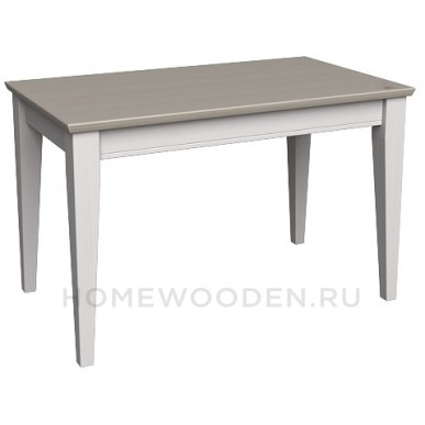 СТОЛ ОБЕДЕННЫЙ ФОРЕСТ 120Х70 БЕЛЫЙ ВОСК/АНТРАЦИТ