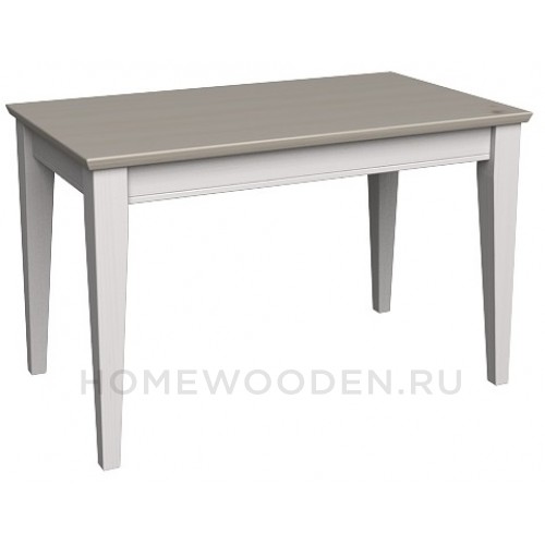 СТОЛ ОБЕДЕННЫЙ ФОРЕСТ 120Х70 БЕЛЫЙ ВОСК/АНТРАЦИТ