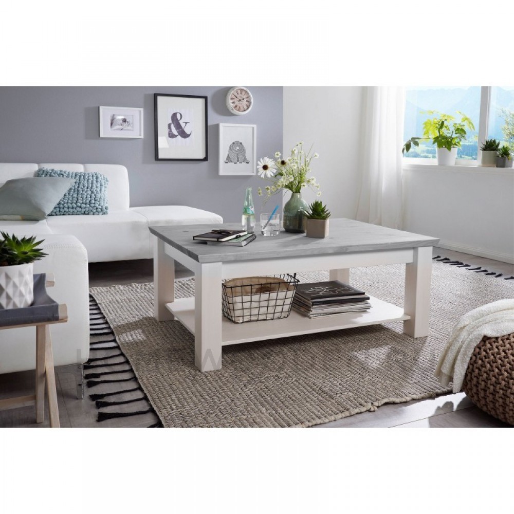 СТОЛ ЖУРНАЛЬНЫЙ ФОРЕСТ БОЛЬШОЙ БЕЛЫЙ ВОСК/АНТРАЦИТ