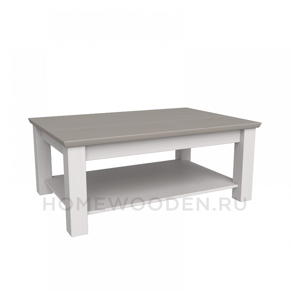 СТОЛ ЖУРНАЛЬНЫЙ ФОРЕСТ БОЛЬШОЙ БЕЛЫЙ ВОСК/АНТРАЦИТ