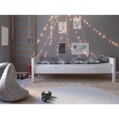 Кровать Амелия без ящика 90х200 Белый воск