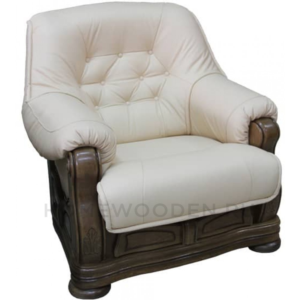 Кресло кожаное Гамлет