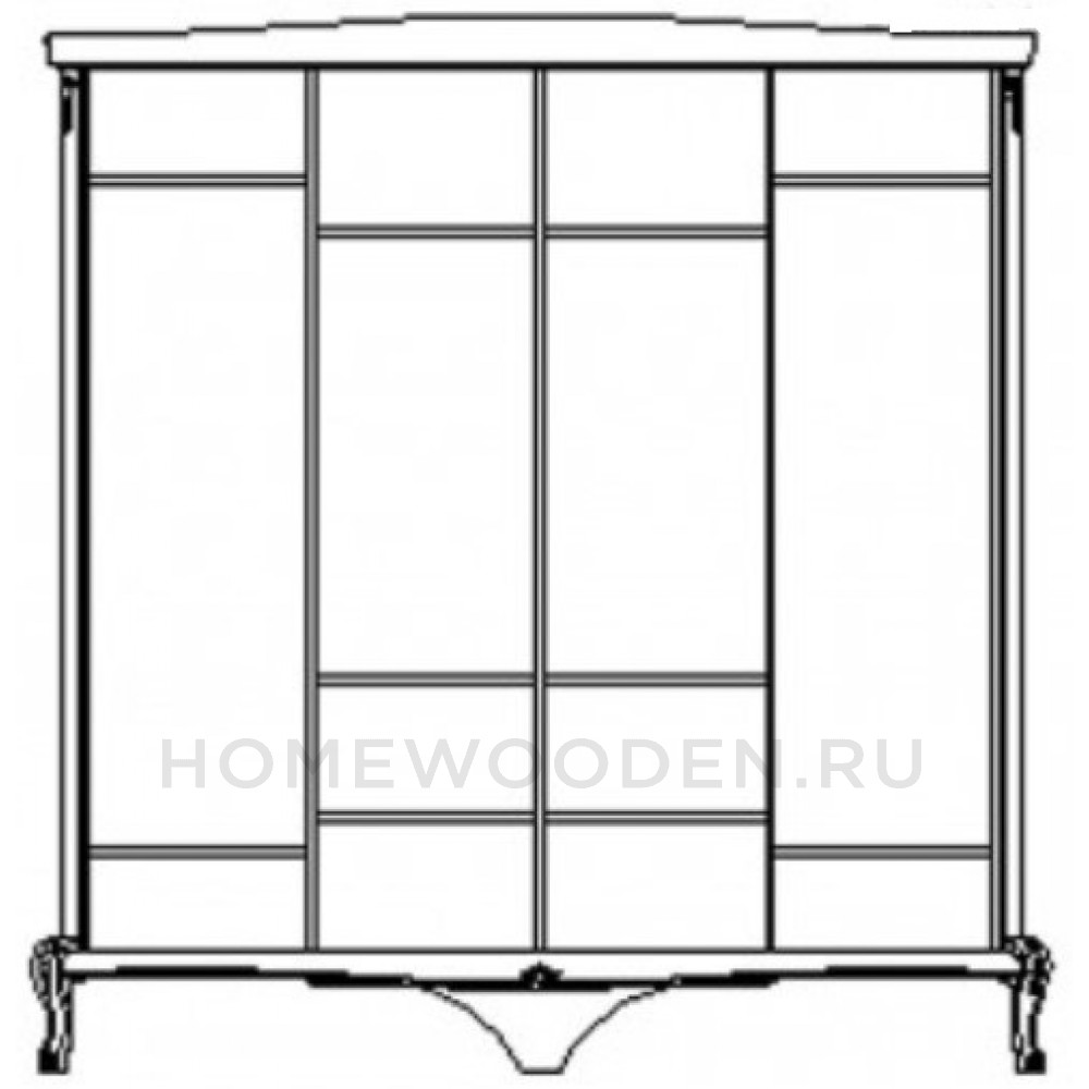 Шкаф для одежды Монако ММ-371-01/04
