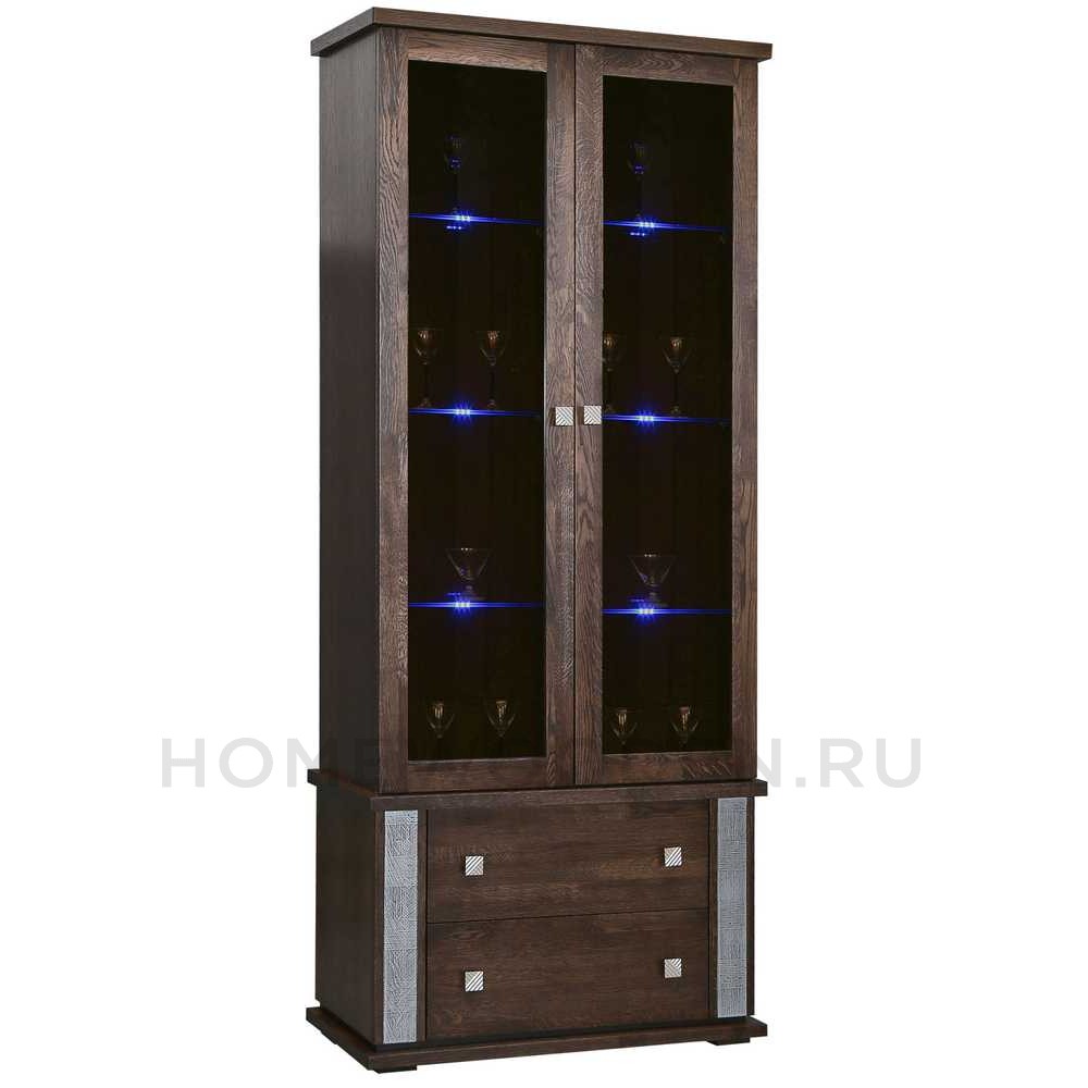 Шкаф с витриной Тунис П6.343.0.22 (П343.22Ш)