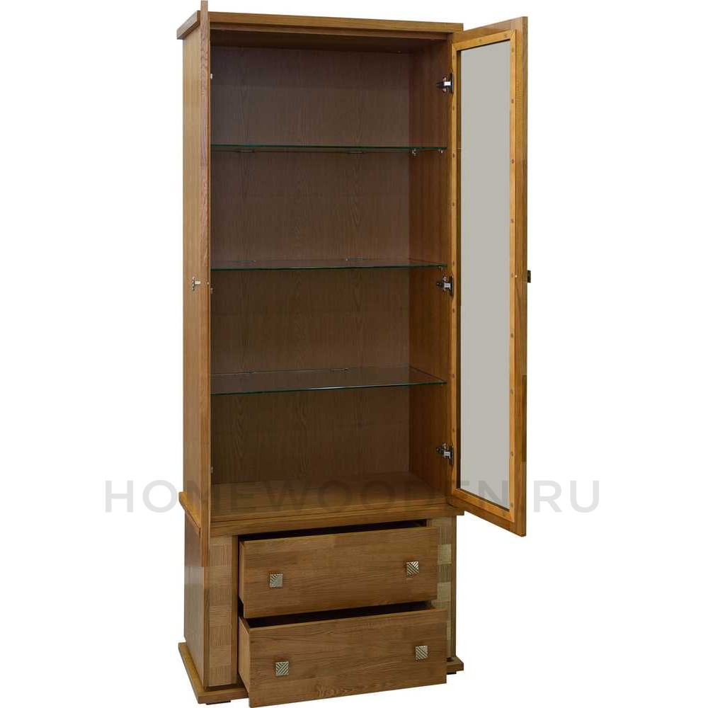 Шкаф с витриной Тунис П6.343.0.22 (П343.22Ш)