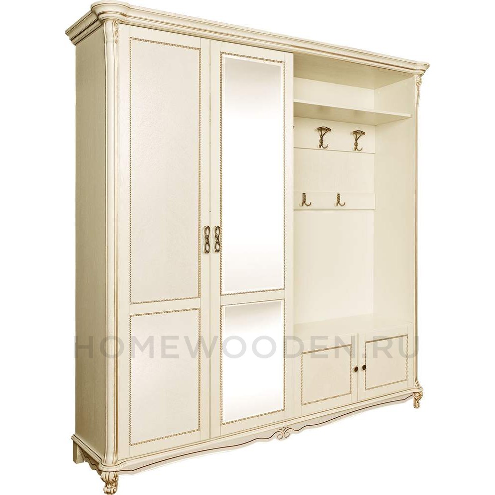 Шкаф комбинированный 4д Алези П1.350.3.02 (П540.02)