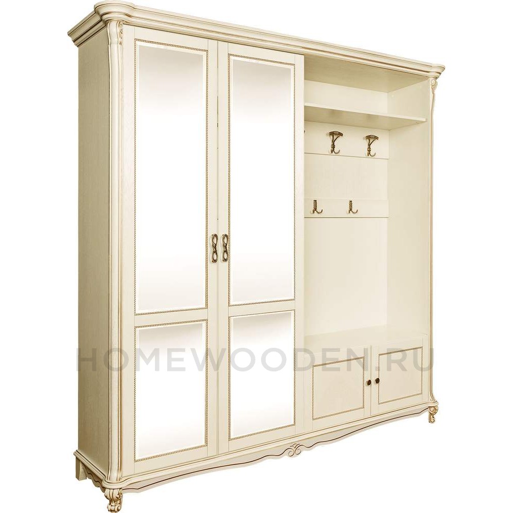 Шкаф комбинированный 4д Алези П1.350.3.02 (П540.02)