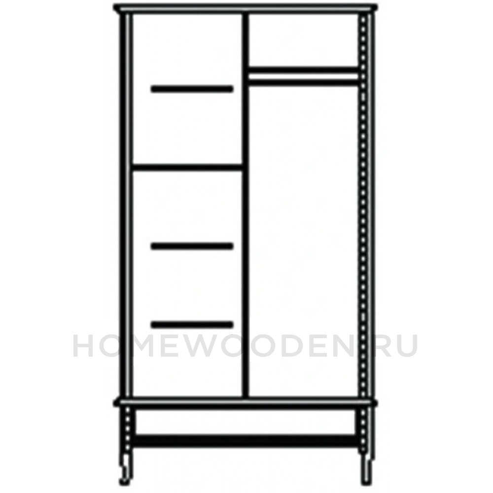 Шкаф Лаура ММ-267-01/02Б