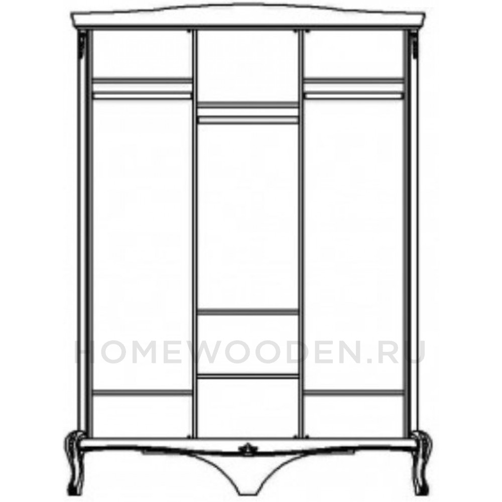 Шкаф для одежды Мокко ММ-316-01/03