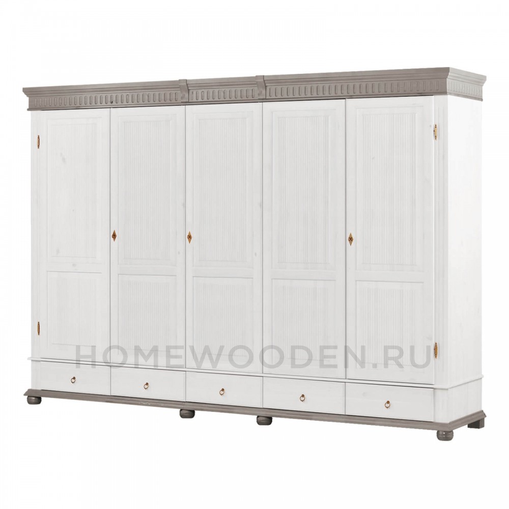 Шкаф "Хельсинки" 5GT-M из массива сосны