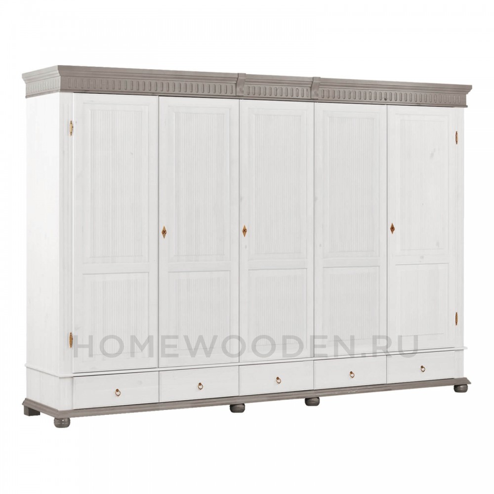 Шкаф "Хельсинки" 5GT-M из массива сосны