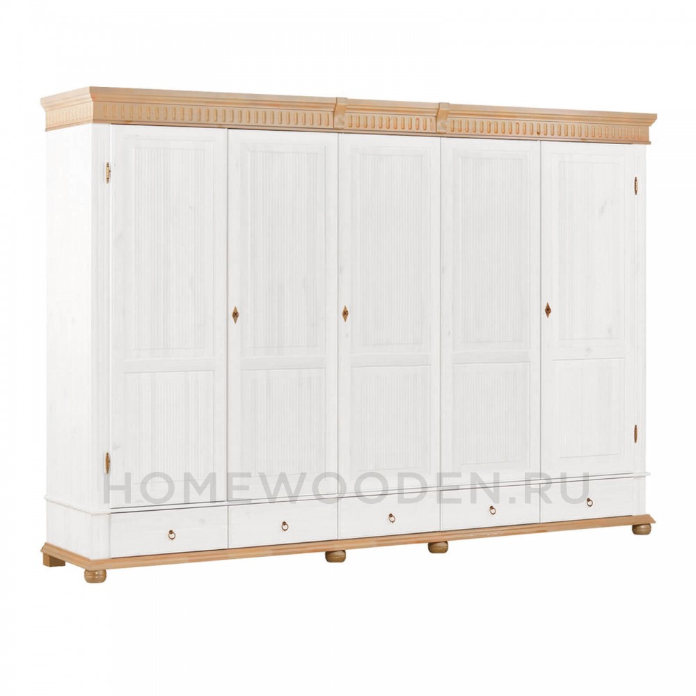 Шкаф "Хельсинки" 5GT-M из массива сосны