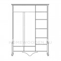Шкаф Луиза ММ-227-01/03Б
