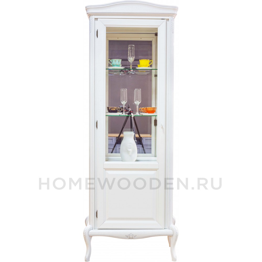 Шкаф с витриной Мокко ММ-306-01