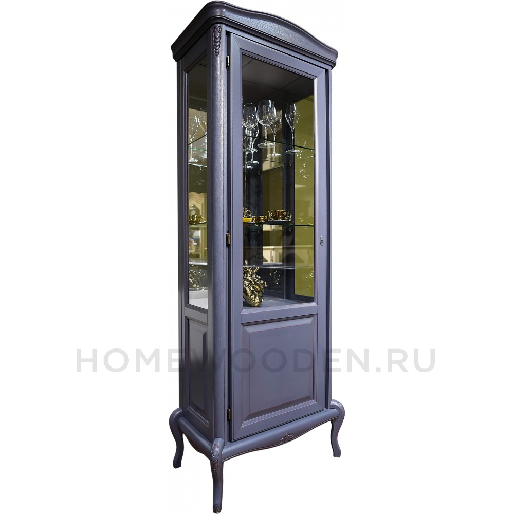 Шкаф с витриной Мокко ММ-306-01