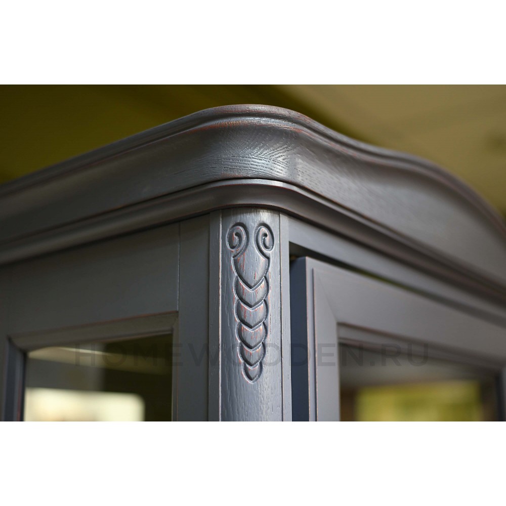 Шкаф с витриной Мокко ММ-306-01