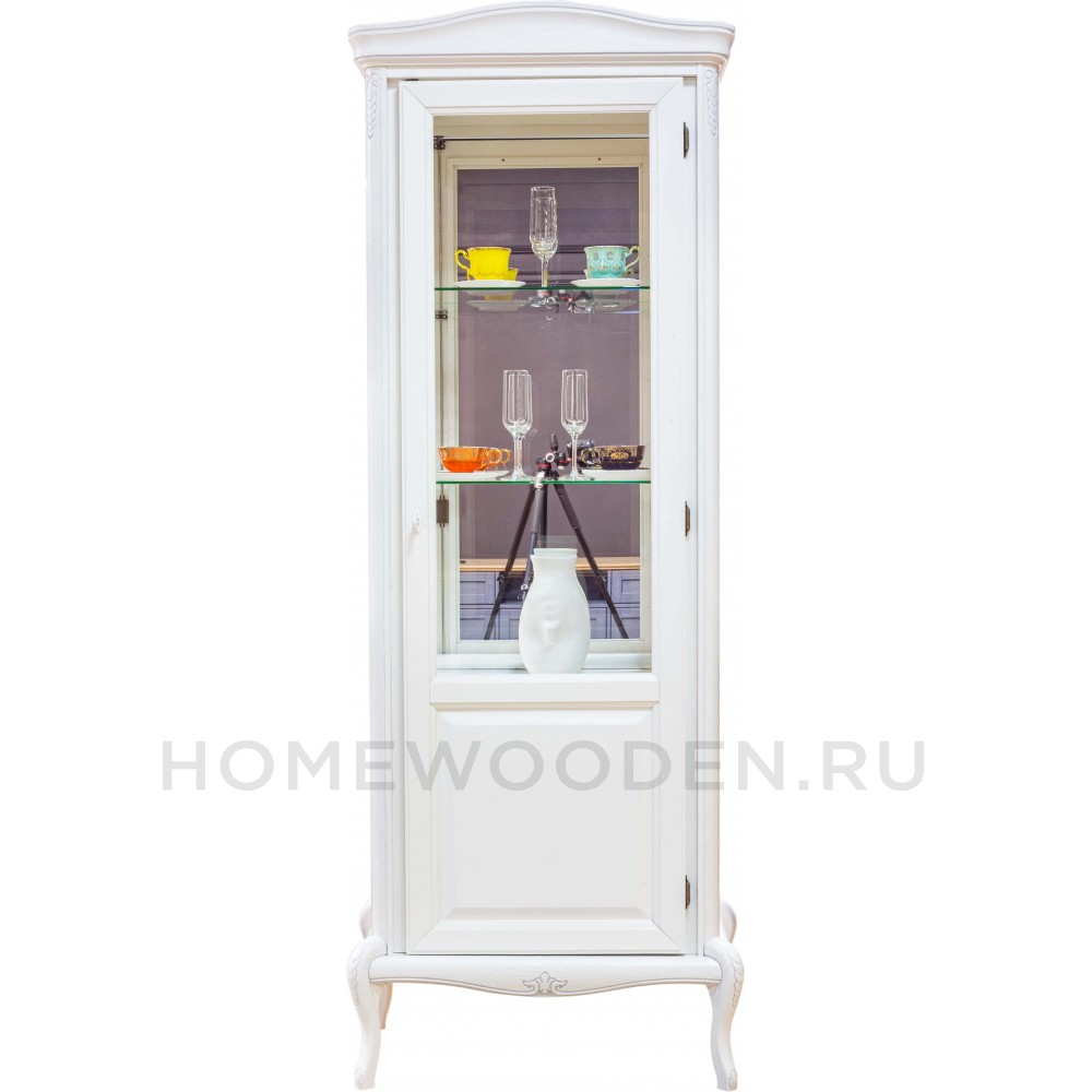 Шкаф с витриной Мокко ММ-306-01