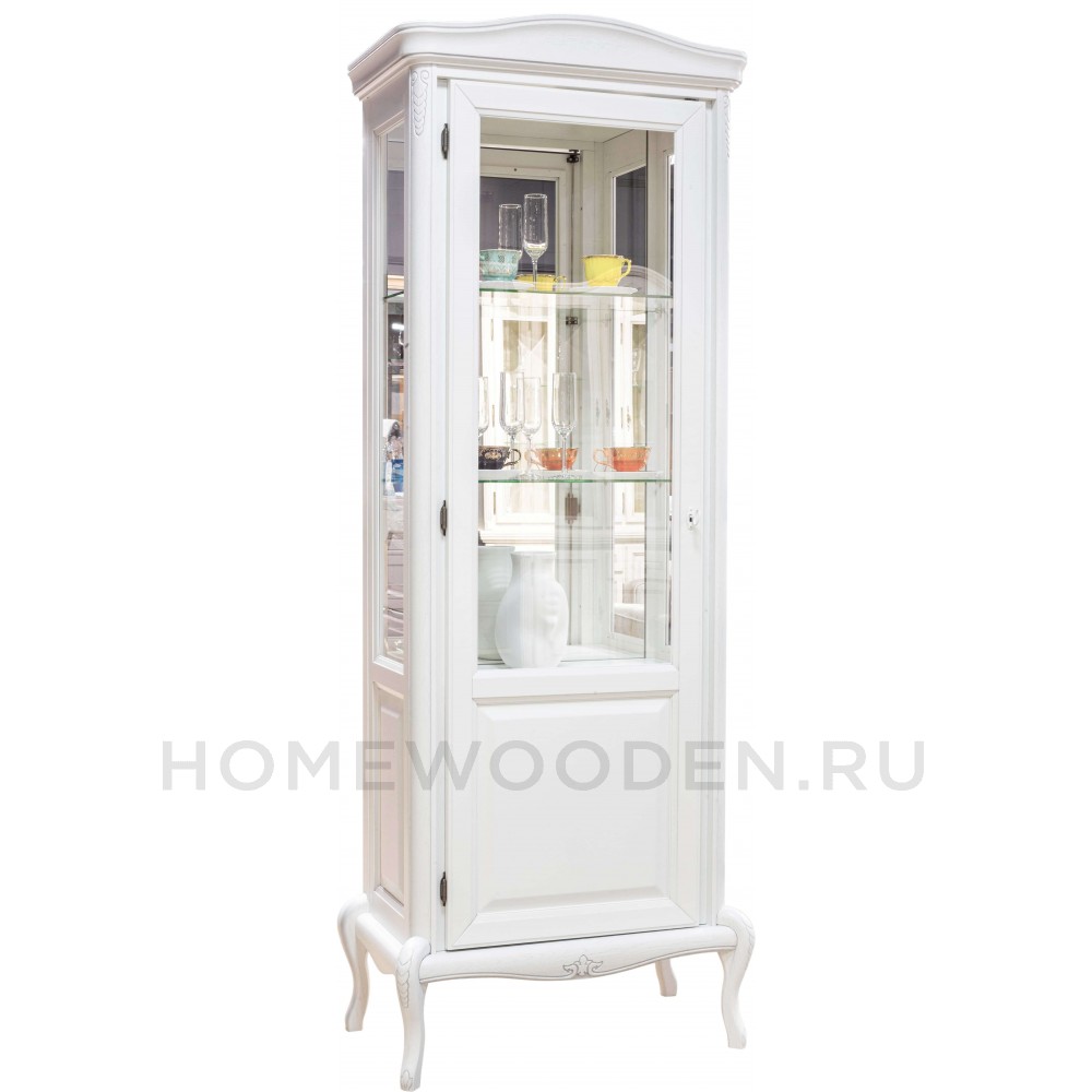 Шкаф с витриной Мокко ММ-306-01