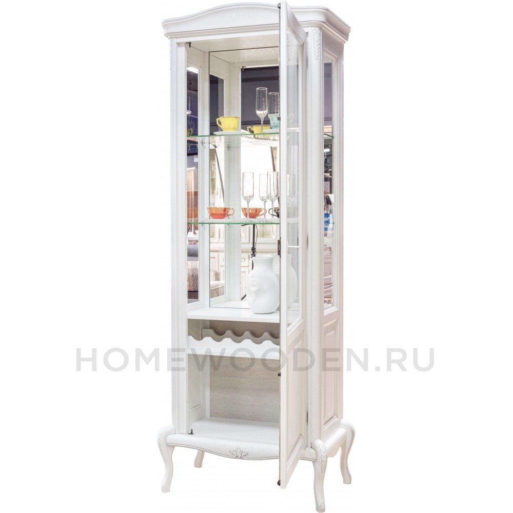 Шкаф с витриной Мокко ММ-306-01