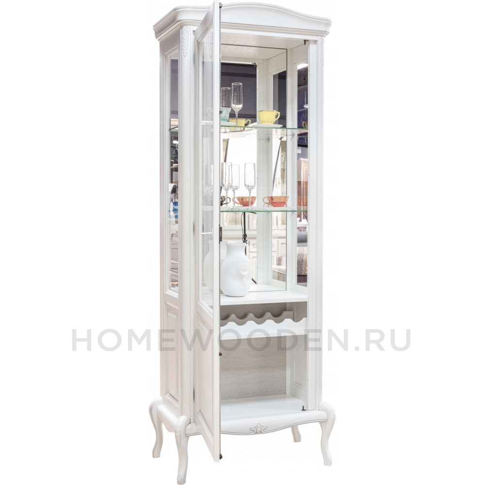 Шкаф с витриной Мокко ММ-306-01