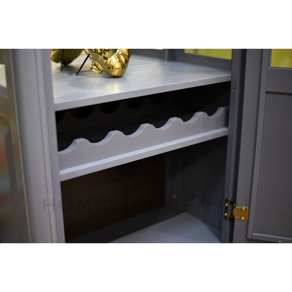 Шкаф с витриной Мокко ММ-306-01