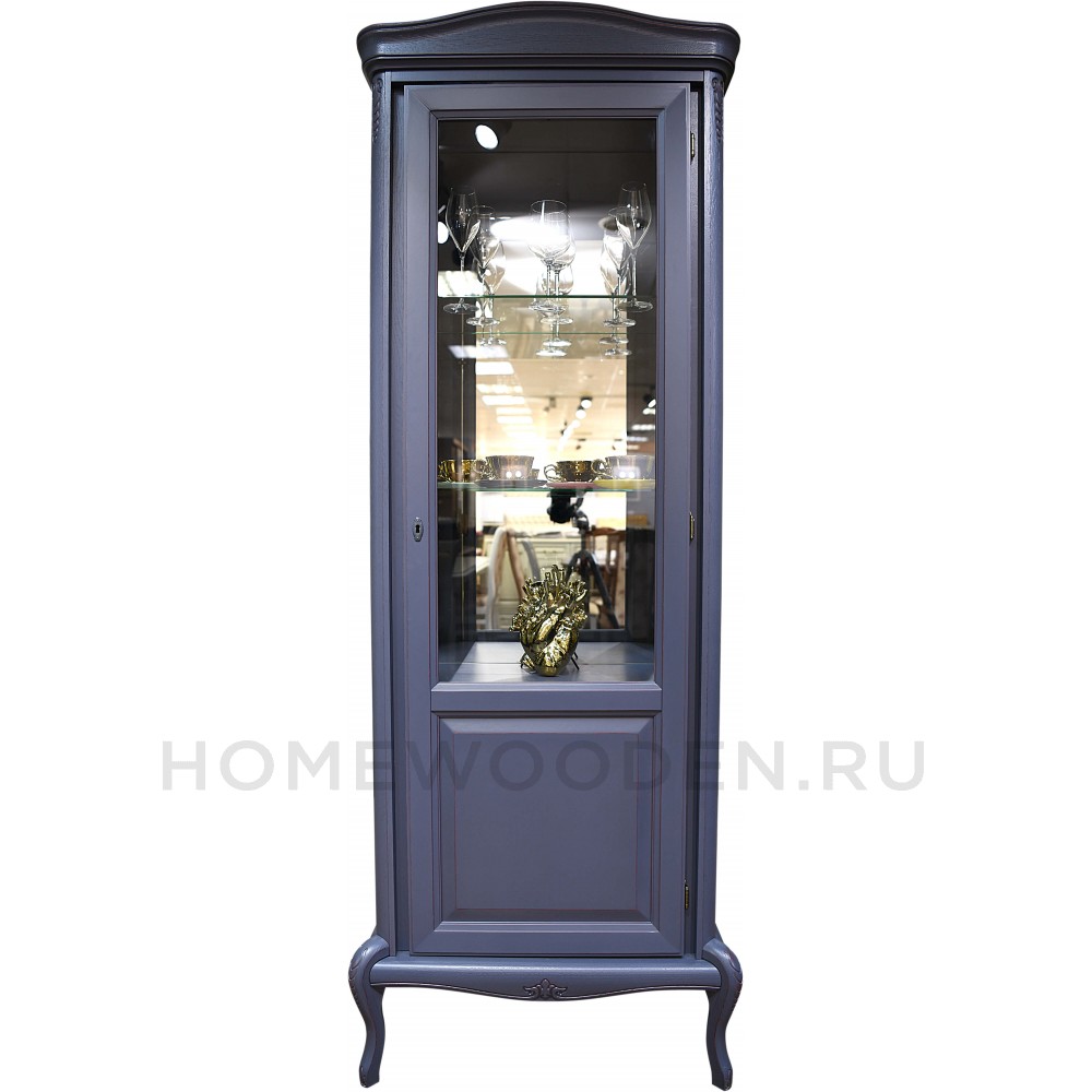 Шкаф с витриной Мокко ММ-306-01