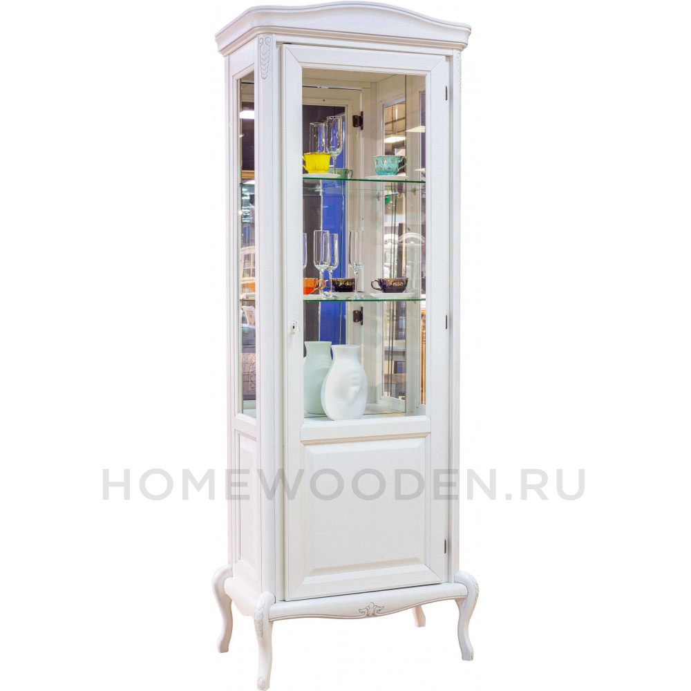 Шкаф с витриной Мокко ММ-306-01