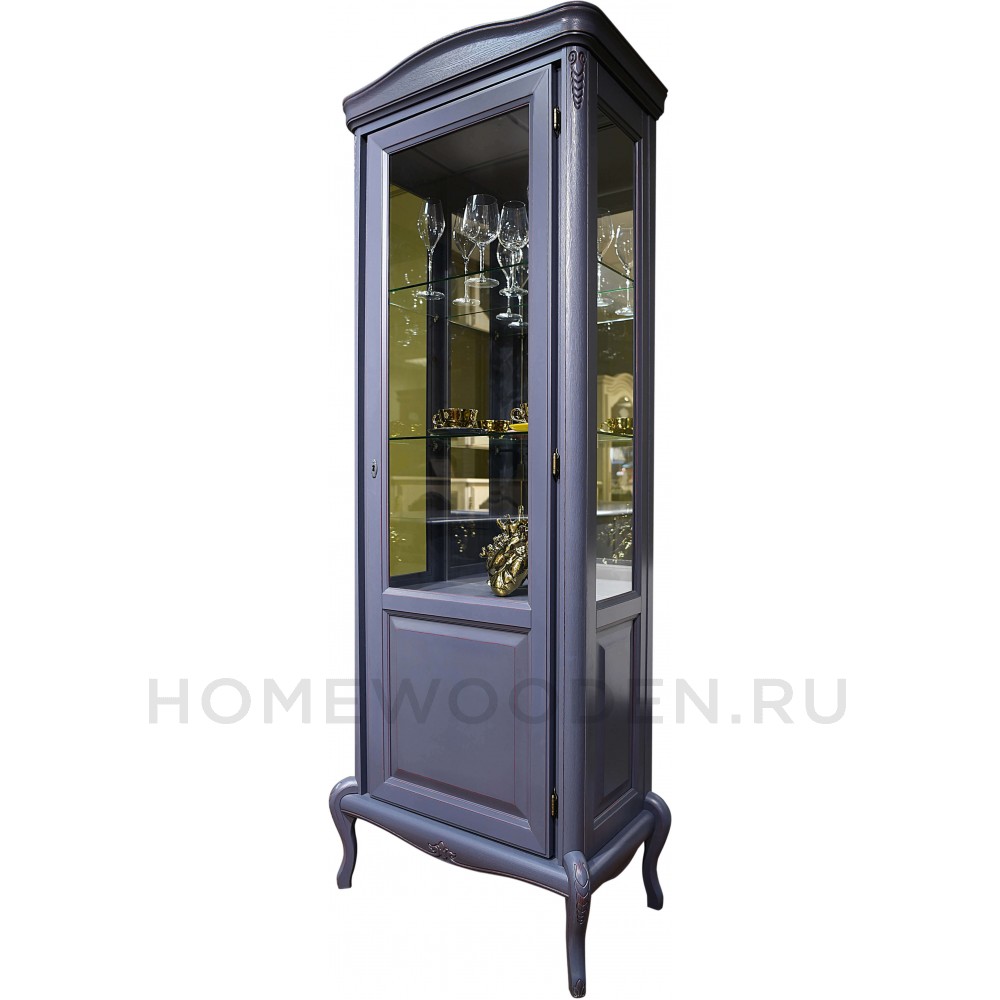 Шкаф с витриной Мокко ММ-306-01