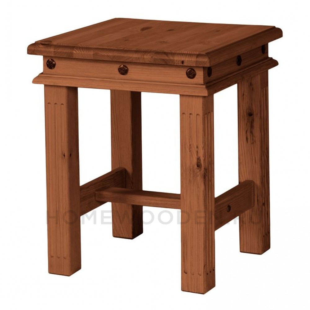 Табурет Викинг L из массива сосны