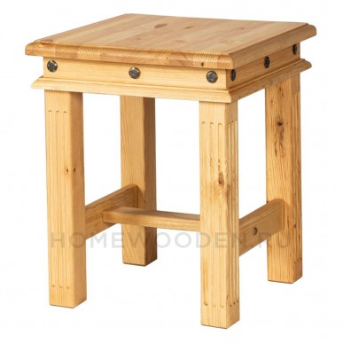 Табурет Викинг L из массива сосны