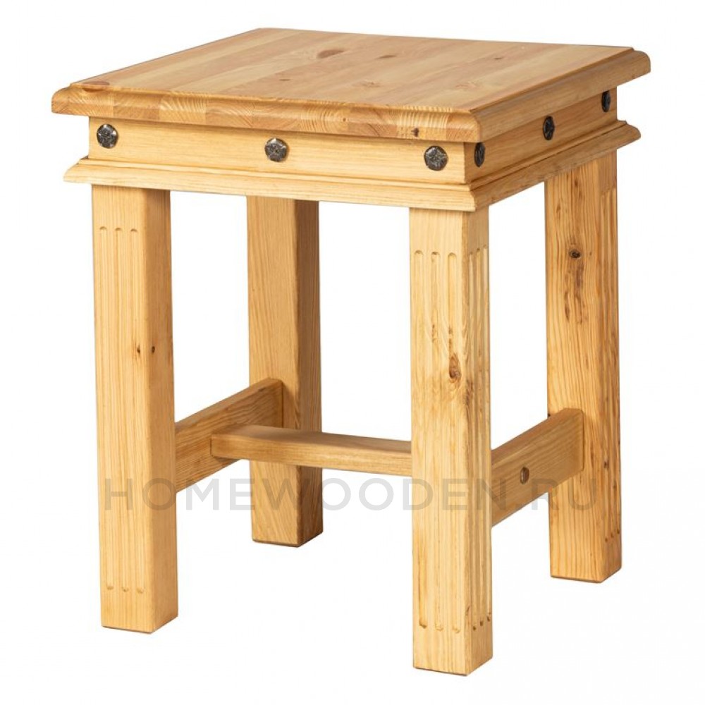 Табурет Викинг L из массива сосны