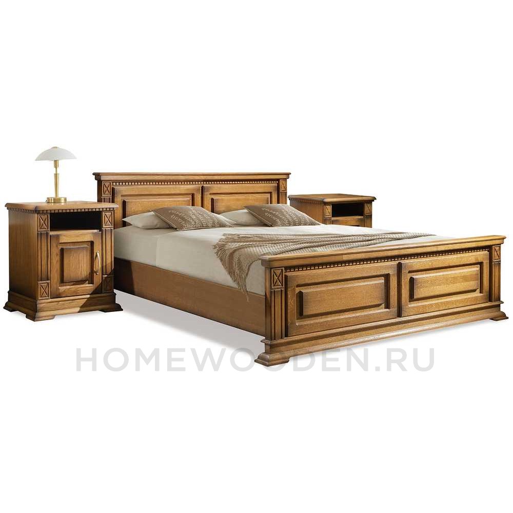 Кровать двойная Верди Классик с высоким изножьем П3.0487.1.12 (434.08м)