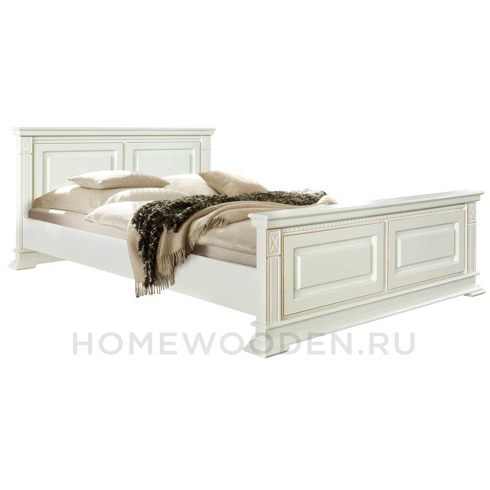 Кровать двойная Верди Классик с высоким изножьем П3.0487.1.12 (434.08м)