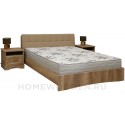 Кровать двойная с мягким изголовьем Турин