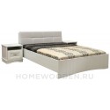 Кровать двойная с мягким изголовьем Турин