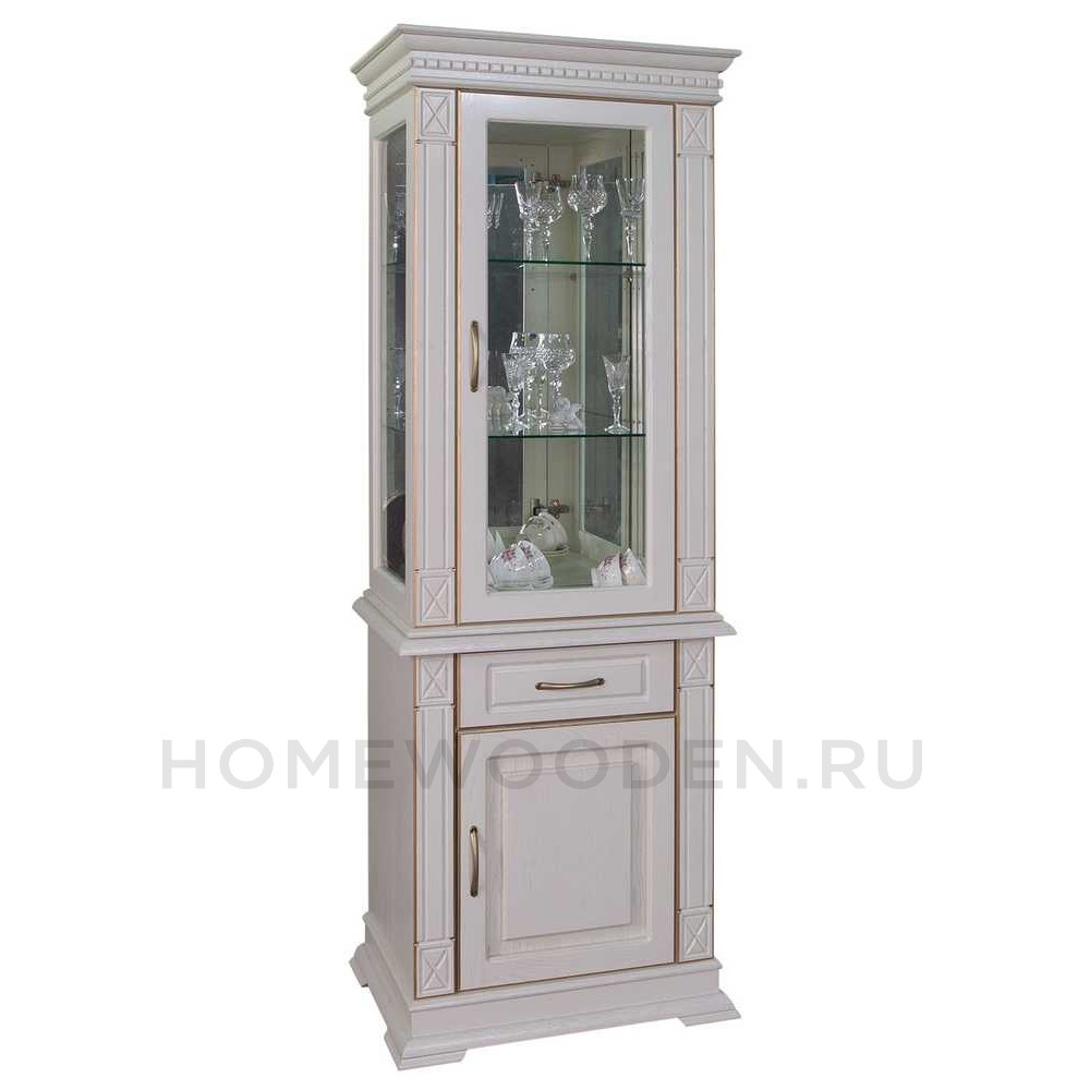 Шкаф комбинированный Верди Классик 1з П1.0487.0.34 (П487.34з)