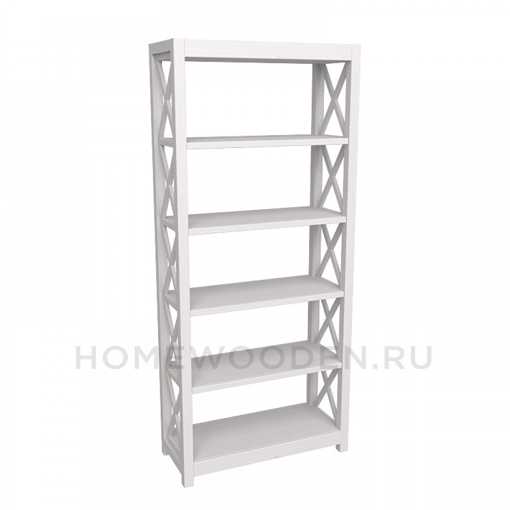 СТЕЛЛАЖ ФОРЕСТ СКВОЗНОЙ БЕЛЫЙ ВОСК/АНТРАЦИТ